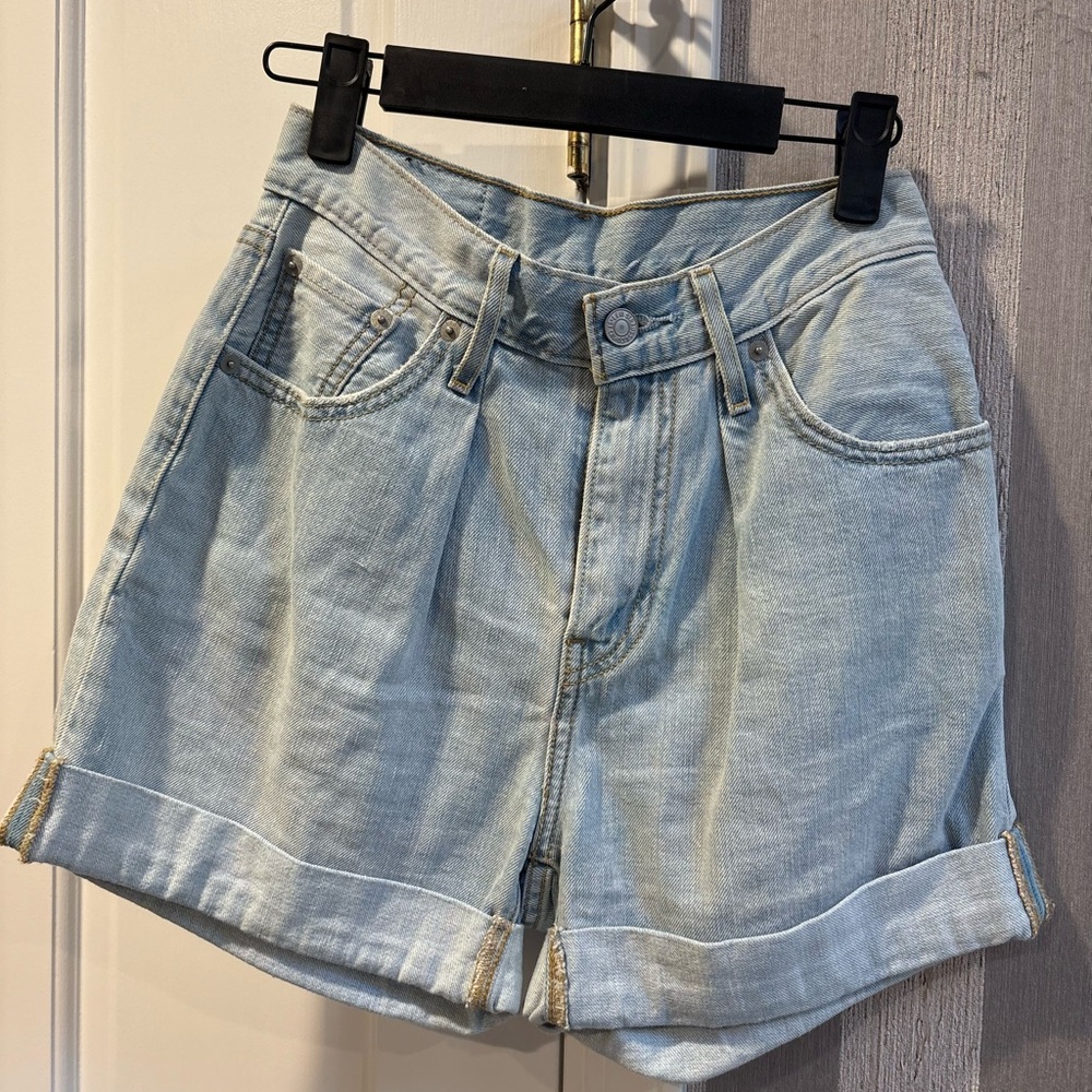 Levi's Light Blue Jean Shorts